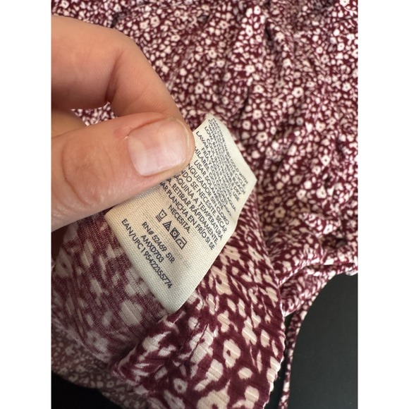 Y2K‎ Sundress Vintage Wrap Summer Dress ditzy Floral Red  tie back babydoll 1X - Picture 7 of 13